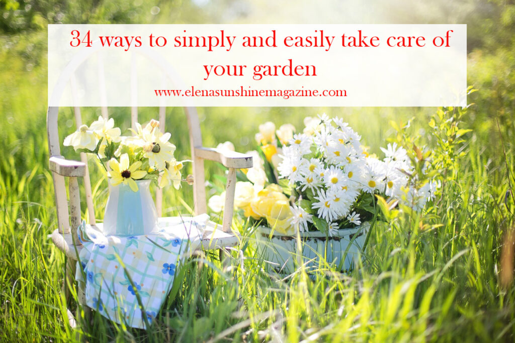 34 ways to simply and easily take care of your garden