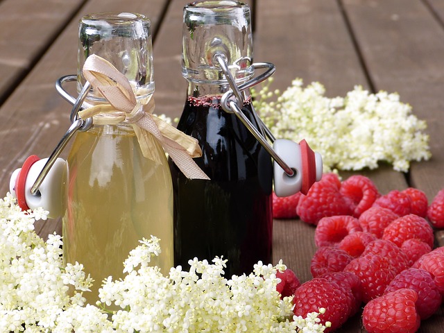 a drink made of flowers