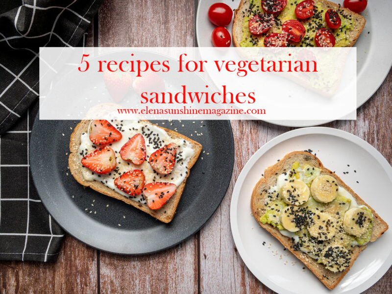 5 recipes for vegetarian sandwiches