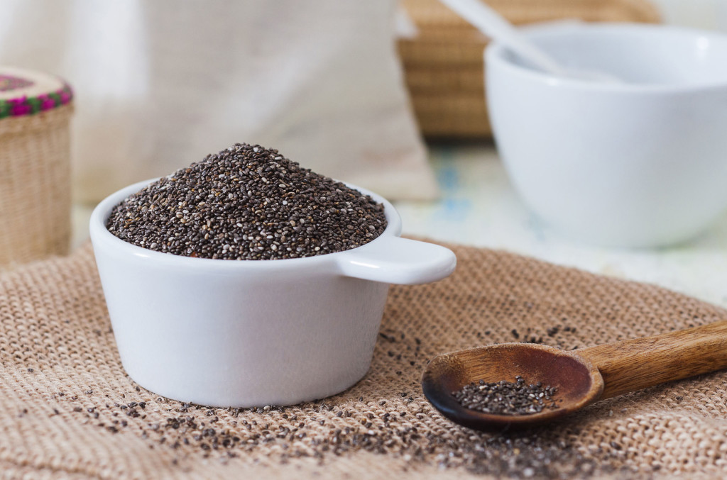 Chia seed scrub