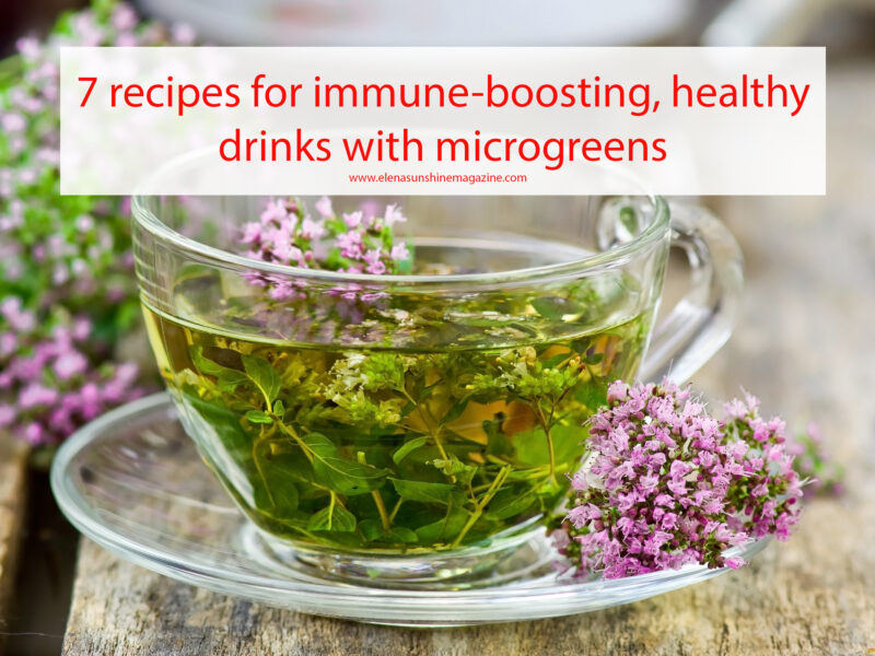 7 recipes for immune-boosting, healthy drinks with microgreens