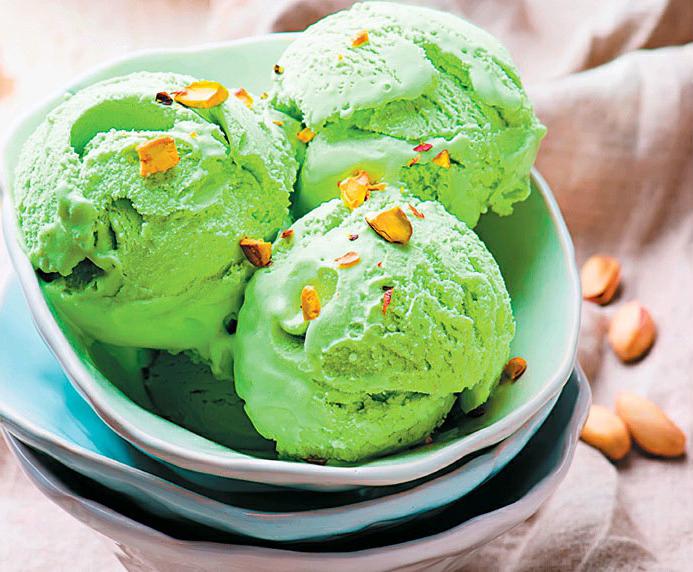 Pistachio ice cream