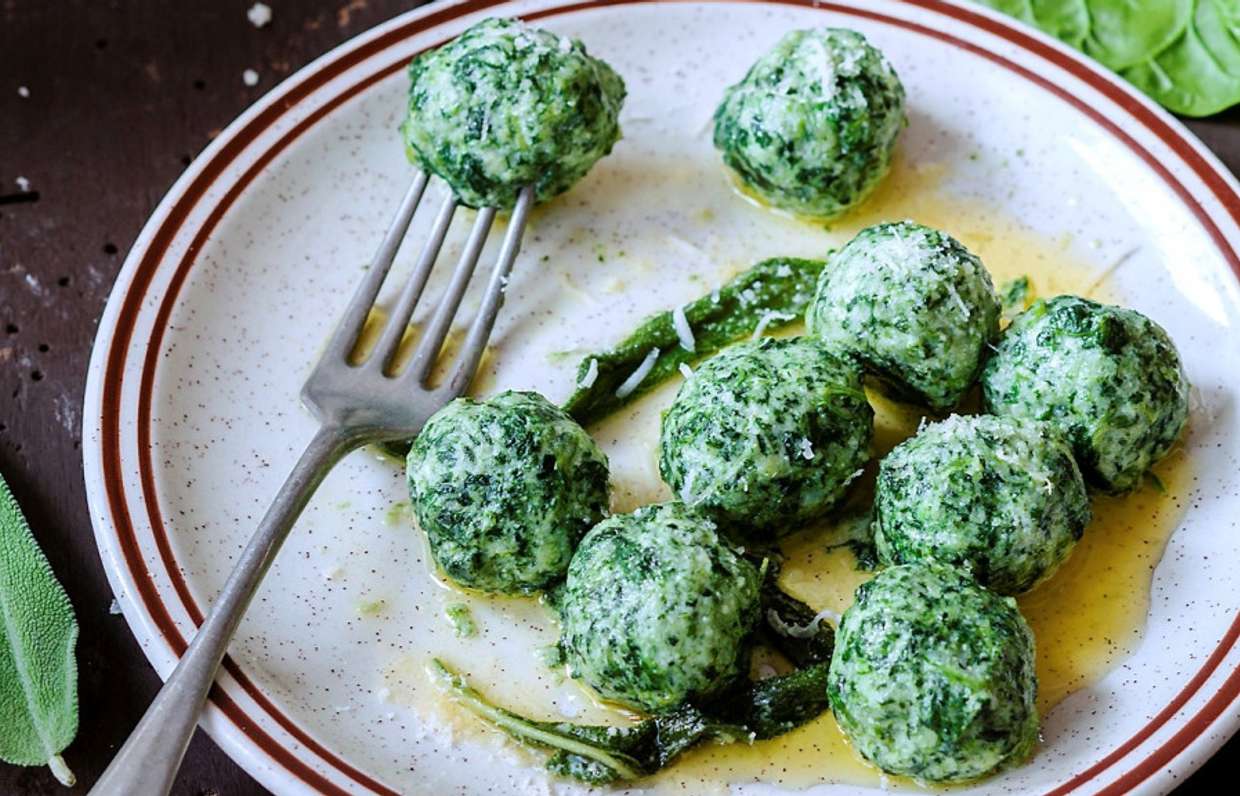 Spinach dumplings