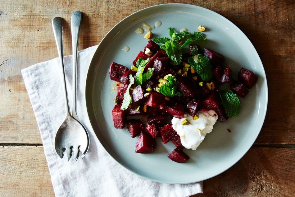 Sweet salad with cinnamon 