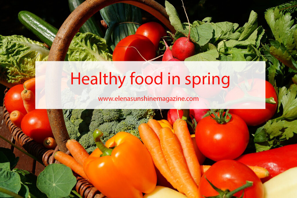 Healthy food in spring