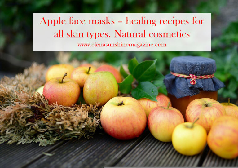 Apple face masks healing recipes for all skin types. Natural