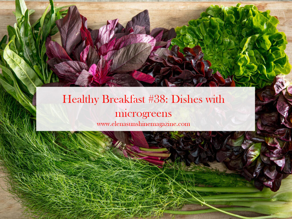 Healthy Breakfast #38: Dishes with microgreens