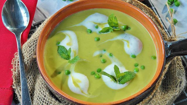 Soup with peas