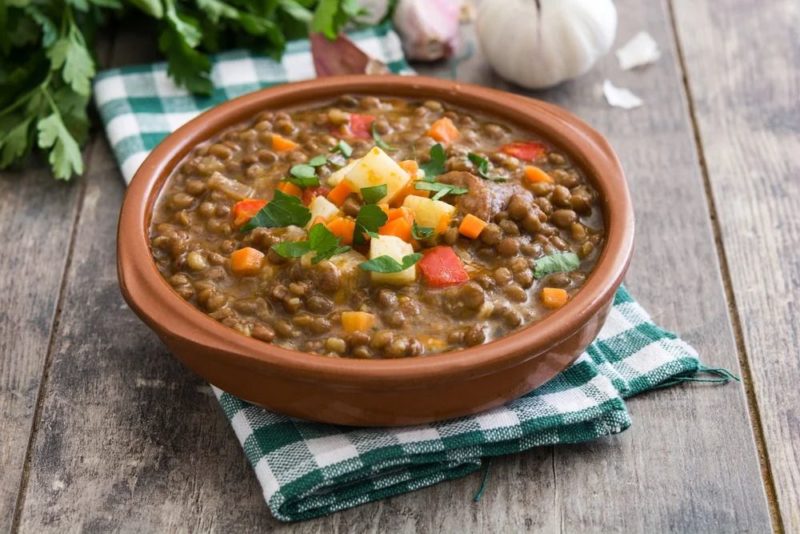 lentils with vegetables