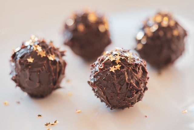 Chocolate candies truffles