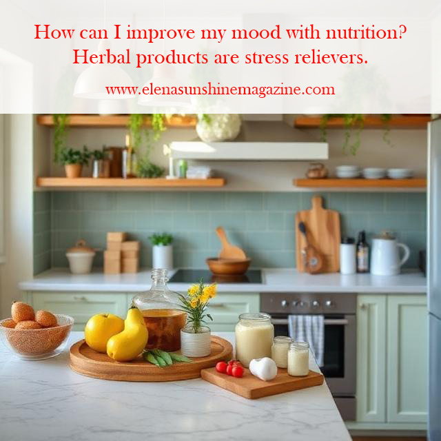 How can I improve my mood with nutrition? Herbal products are stress relievers.
