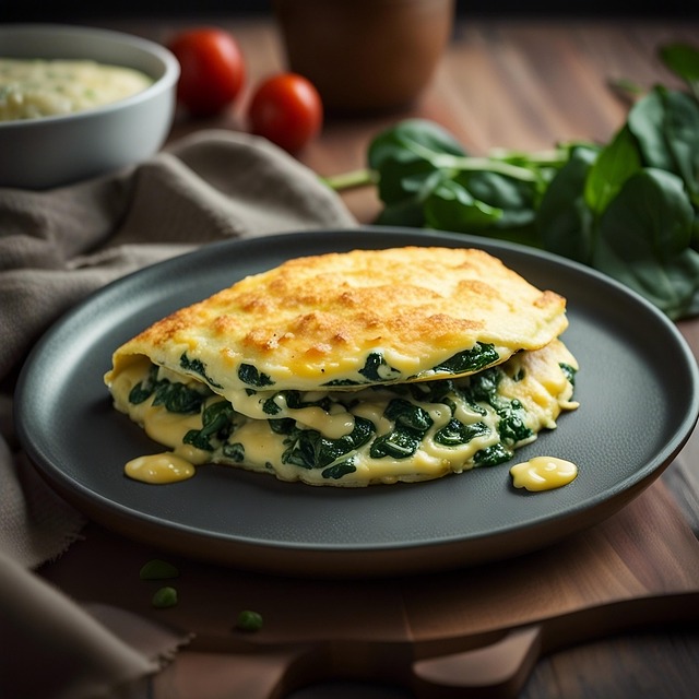 Omelette with nettles