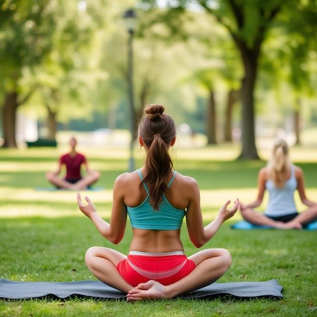 Sports in the park meditation
