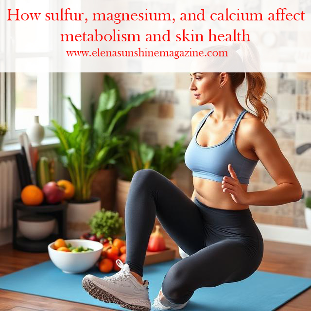 How sulfur, magnesium, and calcium affect metabolism and skin health