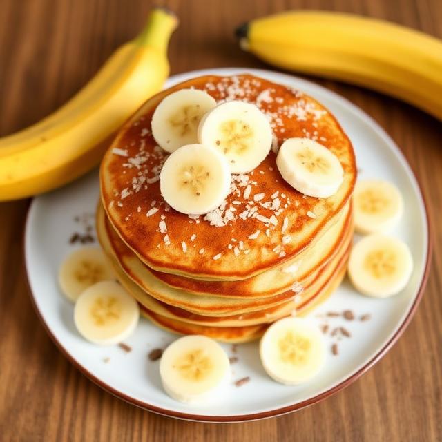 Coconut banana pancakes