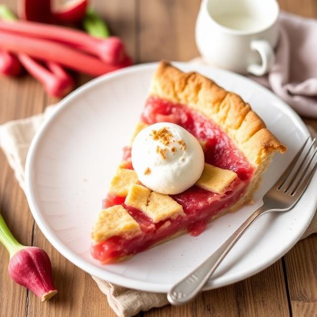 Rhubarb pie