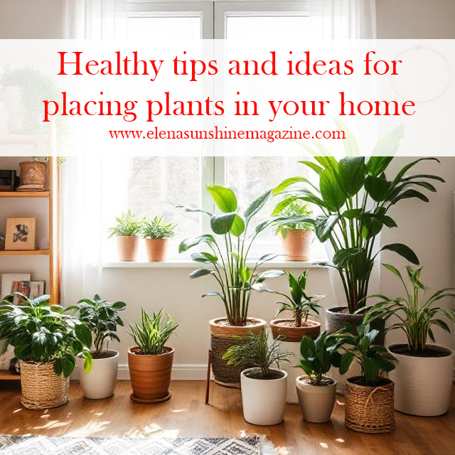 Healthy tips and ideas for placing plants in your home