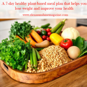 A 7-day healthy plant-based meal plan that helps you lose weight and improve your health