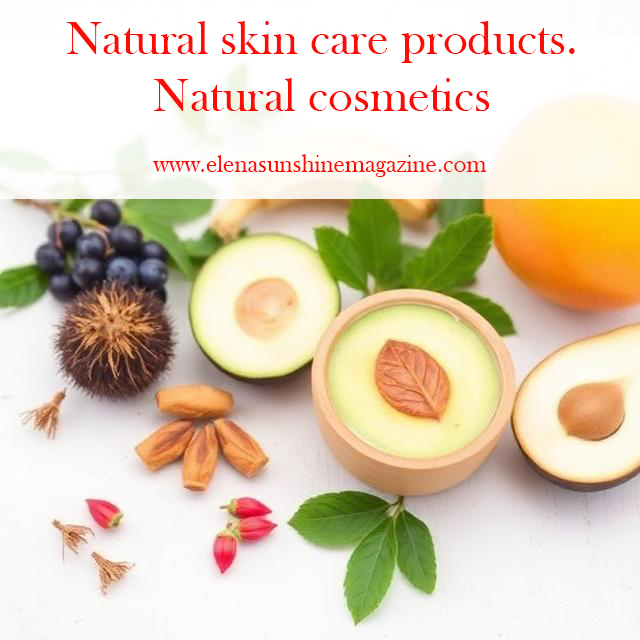 Natural skin care products. Natural cosmetics