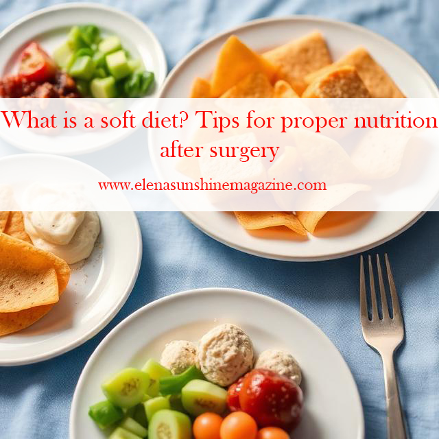 What is a soft diet? Tips for proper nutrition after surgery